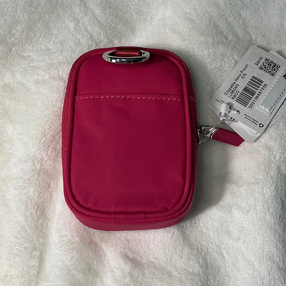 Lululemon Clippable Nano Pouch Raspberry Coulis - Picture 5 of 7